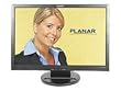Planar PL1910MW 19-Inch Wide Digital/Analog LCD Monitor with Speakers (Black)