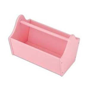 Kid's Toy Storage Caddy in Pink Finish
