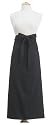 Domestique Cotton Twill Bistro Apron, Black