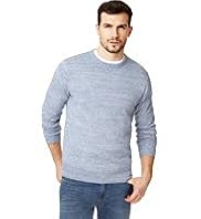 North Coast Pure Cotton Crew Neck Flecked Jumper