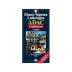 ADAC Karte, Elsass, Vogesen, Lothringen: Von Luxemburg bis Basel