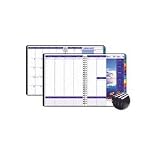 Earthscapes Weekly/Monthly Planner, 12 Month, One Week/Spread, 8 1/2" x 11", Black (HOD27392) Category: Weekly Appointment Books