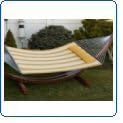Bliss Hammocks Classic Poly Quilted Hammock With Pillow - Yellow by Bliss