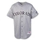 Authentic Colorado Rockies Blank Road Jersey by Majestic
