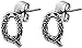 Celtic Letter Q Silver Tone Pewter Stud Earrings