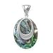 .925 Silver & Paua Shell Contemporary-Style Pendant