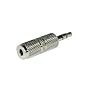 Cables To Go 40634 3.5mm Stereo Male to 3.5mm Mono Female Adapter (Metallic Silver)