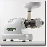Omega 8004 Juicer (Color: White) Plus Organic Wheatgrass Growing Kit: Combo Includes Omega Juice Machine & Wheat Grass Grow Kit - Kit Includes Trays, Seeds, Soil, Instructions & More.