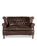 WingBack Loveseat Chianti Leather