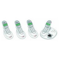 BT Studio 1500 - DECT Cordless Phone - With Digital Answer Machine - Quad Pack - White