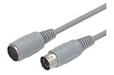 Molded Extension Cable, DIN 5, Male / Female, 6.0 ft