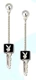 Set of Playboy key earrings