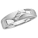 10kt. White Gold, Men's 1/10ct. tw. Diamond Ring