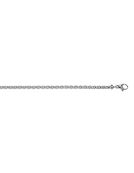 18KT White Wheat 3.1mm Necklaces Length = 20