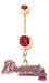 Atlanta Braves Belly Button Ring