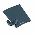 Fellowes Gliding Palm Support Mouse Pad with Wrist Pillow - Graphite