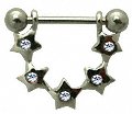 Pair of sexy Nipple rings - piercing - GlitZ 