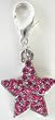 Swarovski Hearts and Stars Dog Collar Charms-PINK STAR