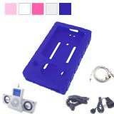 (5 in 1) Brand New Av (Audio & Video) Cable for Microsoft Zune + Black Fold-up Amplified Portable Speakers for Mp3 and Music Players + Car Charger Cigarette Lighter Adapter for Microsoft Zune + Home/travel Charger for Microsoft Zune + Silicon Skin with Armband for Microsoft Zune (Many Color Available).