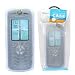 Motorola L7 Slvr (Blue) Silicone Skin Case + 12V Rapid Car Charger - Retail Package ~ By PCMicroStore