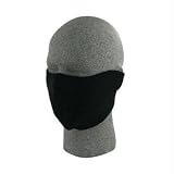 Zan Headgear Half Face Neoprene Mask , Color: Black, Size: OSFM WNFM114H