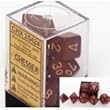 Chessex Opaque Burgundy 7 piece dice set
