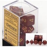 Chessex Opaque Burgundy 7 piece dice set