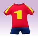 Spain football kit mobile phone pouch