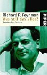 book cover Was soll das alles?: Gedanken eines Physikers - Richard P. Feynman