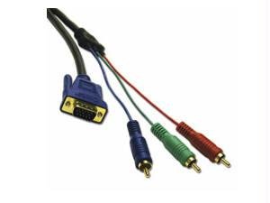 Cables To Go 29640 Ultima HD15 to RCA HDTV Component Video Breakout Cable (3 Feet - Charcoal)