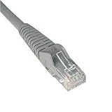 Tripp Lite N201-050-GY-P Cat6 Gray Gigabit Plenum Snagless Patch Cable - 50ft