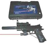 Airsoft Pistol w/ Laser and Carrying Case
