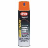 KrylonUpside Down Marking Paint Alert Fluorescent Red/Orange Solvent Base (Pack of 12)