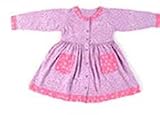 Child Long Sleeve Knit Frolic Dress in Lavender Flowers
