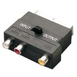 AV Link SCART to phono adaptor, stereo audio & video in/out - gold plated 107.894