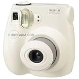 Fujifilm Instax Mini 7S Instant Film Camera Kit, (White) with Adorama Hard Case for Fuji Instax Mini 7s Camera