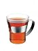 Kitchen & Housewares : Bodum Assam Tea Glass with Steel Handle, Small, 0.3 l, 10 oz