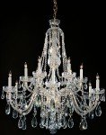 1112-PB - Polished Brass Chandelier Dressed with Crystal -492117