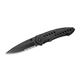 Buck Knives Stealth Pilot, Black Oxide Blade and Handle, Black Clip by Buck Knives