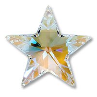 40mm Swarovski Strass Ab Crystal Star 8815 by 