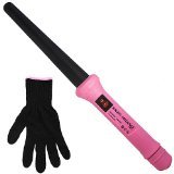Enzo Milano Professional 25mm/18mm Grande Conico Pink Clipless Curling Iron