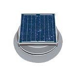 Solar Powered Attic Fan - 20 Watt Roof Exhaust Vent - Natural Light