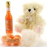 Bain D' Esprit - Tangy Tangerine Bath and Body Spa Gift Set with Teddy Bear