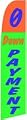 0 Down Payment (Orange & Green) Feather Flag (11.5 x 2.5 Feet)