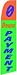 0 Down Payment (Orange & Green) Feather Flag (11.5 x 2.5 Feet)