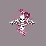 Noxity Skull with Aces and Flowers Tee
