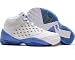 Air Jordan Melo 5.5 (white / metallic silver / university blue / taxi)