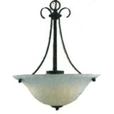Three Light Pendant, Matte Black