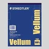 Staedtler 9461117P Mars All-Purpose Translucent Vellum, 11 x 17, 50-Sheet Pad