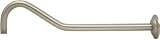 17 Long Satin/Brushed Nickel Shower Head Arm & Flange
